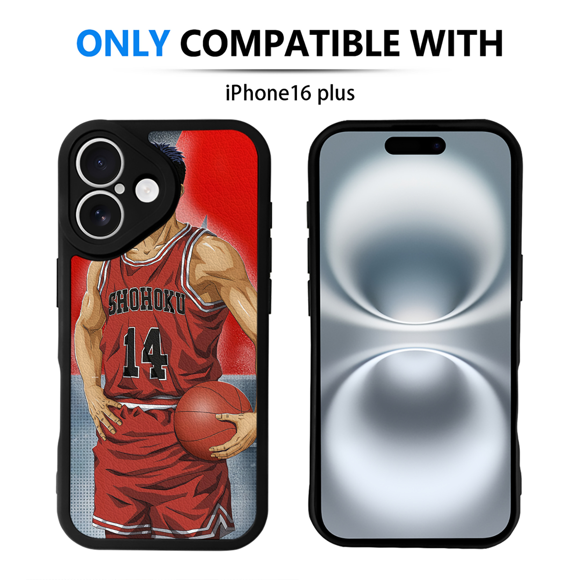 （画像用） SLAM DUNK／スラムダンク 【iPhone 16シリーズ対応】シリコンスマホケース（レザー調） 材質：シリコン